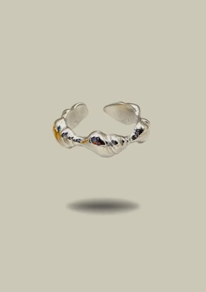 Anillo Pluma Plateado